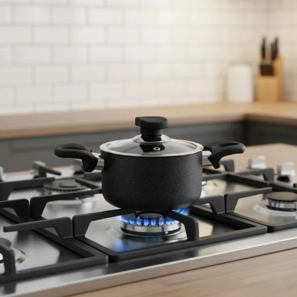 قابلمه نچسب 14*8 سانتی متر 1.1 لیتر مشکی منچستر ریوالد 6503214-0411 | رابیما