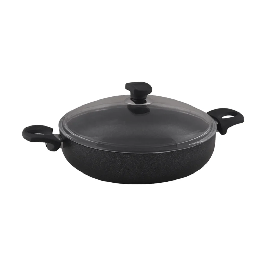 قابلمه کوتاه نچسب 28*7 سانتی متر 3.6 لیتر مشکی منچستر ریوالد 6504128-0411 | رابیما