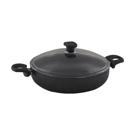قابلمه کوتاه نچسب 28*7 سانتی متر 3.6 لیتر مشکی منچستر ریوالد 6504128-0411 | رابیما