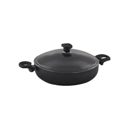 قابلمه کوتاه نچسب 28*7 سانتی متر 3.6 لیتر مشکی منچستر ریوالد 6504128-0411 | رابیما