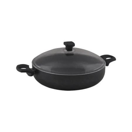 قابلمه کوتاه نچسب 30*7.5 سانتی متر 4.3 لیتر مشکی منچستر ریوالد 6504130-0411 | رابیما