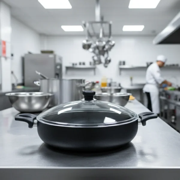 قابلمه کوتاه نچسب 32*8 سانتی متر 5.3 لیتر مشکی منچستر ریوالد 6504132-0411 | رابیما