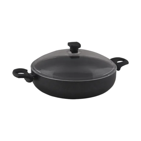 قابلمه کوتاه نچسب 32*8 سانتی متر 5.3 لیتر مشکی منچستر ریوالد 6504132-0411 | رابیما