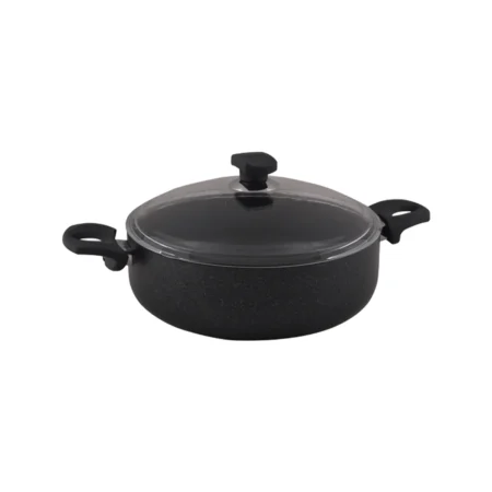 نیم قابلمه نچسب 28*9 سانتی متر 4.8 لیتر مشکی منچستر ریوالد 6506128-0411 | رابیما