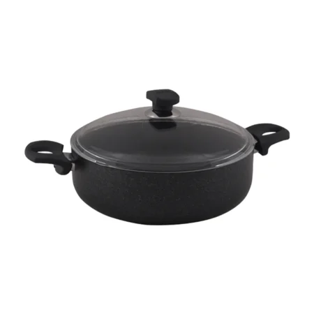 نیم قابلمه نچسب 32*10 سانتی متر 6.5 لیتر مشکی منچستر ریوالد 6506132-0411 | رابیما