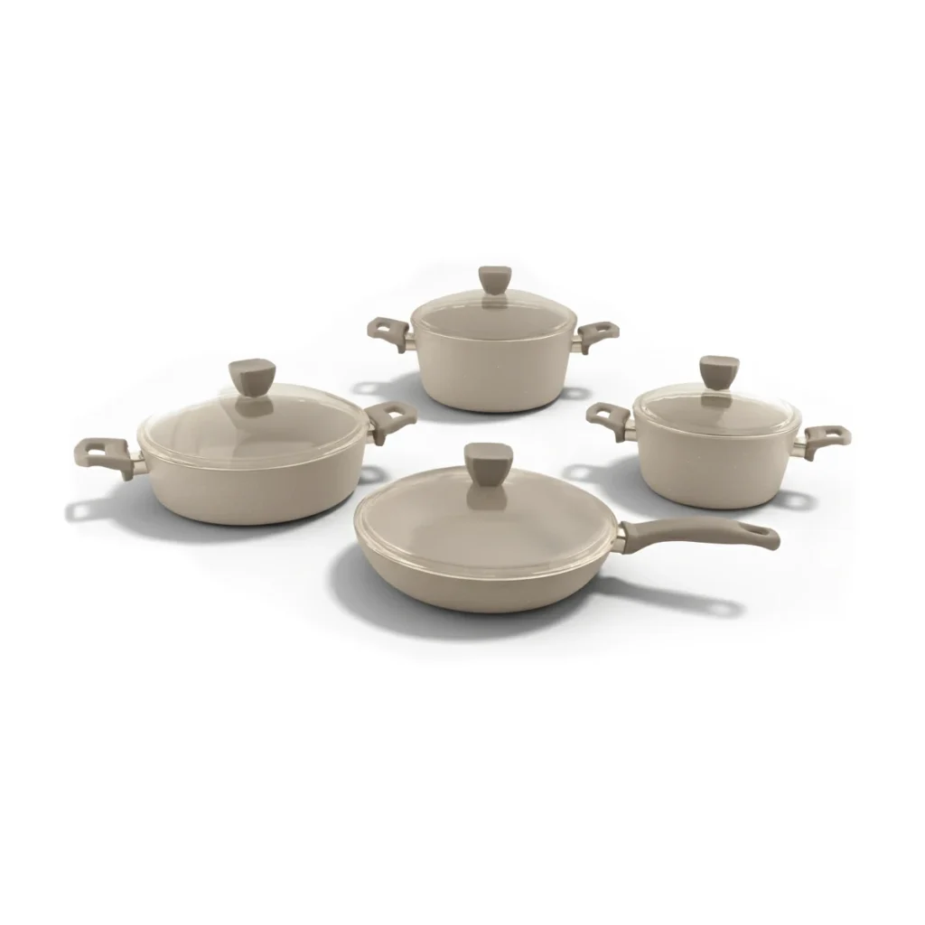 سرویس قابلمه 8 پارچه گرانیت بژ پریستون ریوالد 6501108-0306 | رابیما