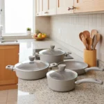 سرویس قابلمه 8 پارچه گرانیت بژ پریستون ریوالد 6501108-0306 | رابیما