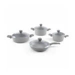 سرویس قابلمه 8 پارچه گرانیت طوسی پریستون ریوالد 6501108-0314 | رابیما