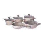 سرویس قابلمه 9 پارچه گرانیت کرم پریستون ریوالد 6501109-0315 | رابیما