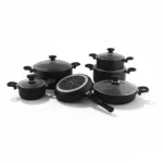 سرویس قابلمه 11 پارچه گرانیت مشکی یورک ریوالد 6501111-0101 | رابیما