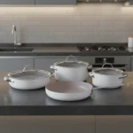 سرویس قابلمه 7 پارچه گرانیت وانیلی لینیا کرکماز 2619-2 | رابیما