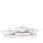 سرویس قابلمه 7 پارچه گرانیت وانیلی لینیا کرکماز 2619-2 | رابیما