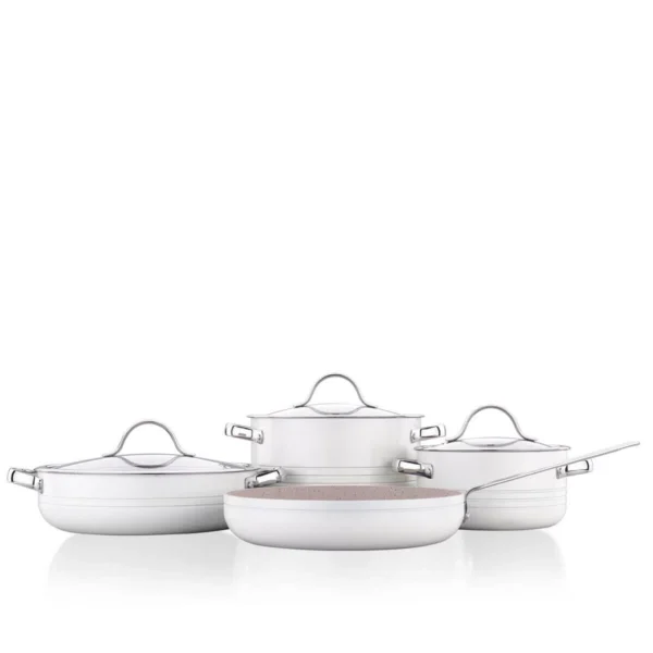 سرویس قابلمه 7 پارچه گرانیت وانیلی لینیا کرکماز 2619-2 | رابیما