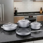 سرویس قابلمه 7 پارچه گرانیت طوسی لینیا کرکماز 2619-3 | رابیما