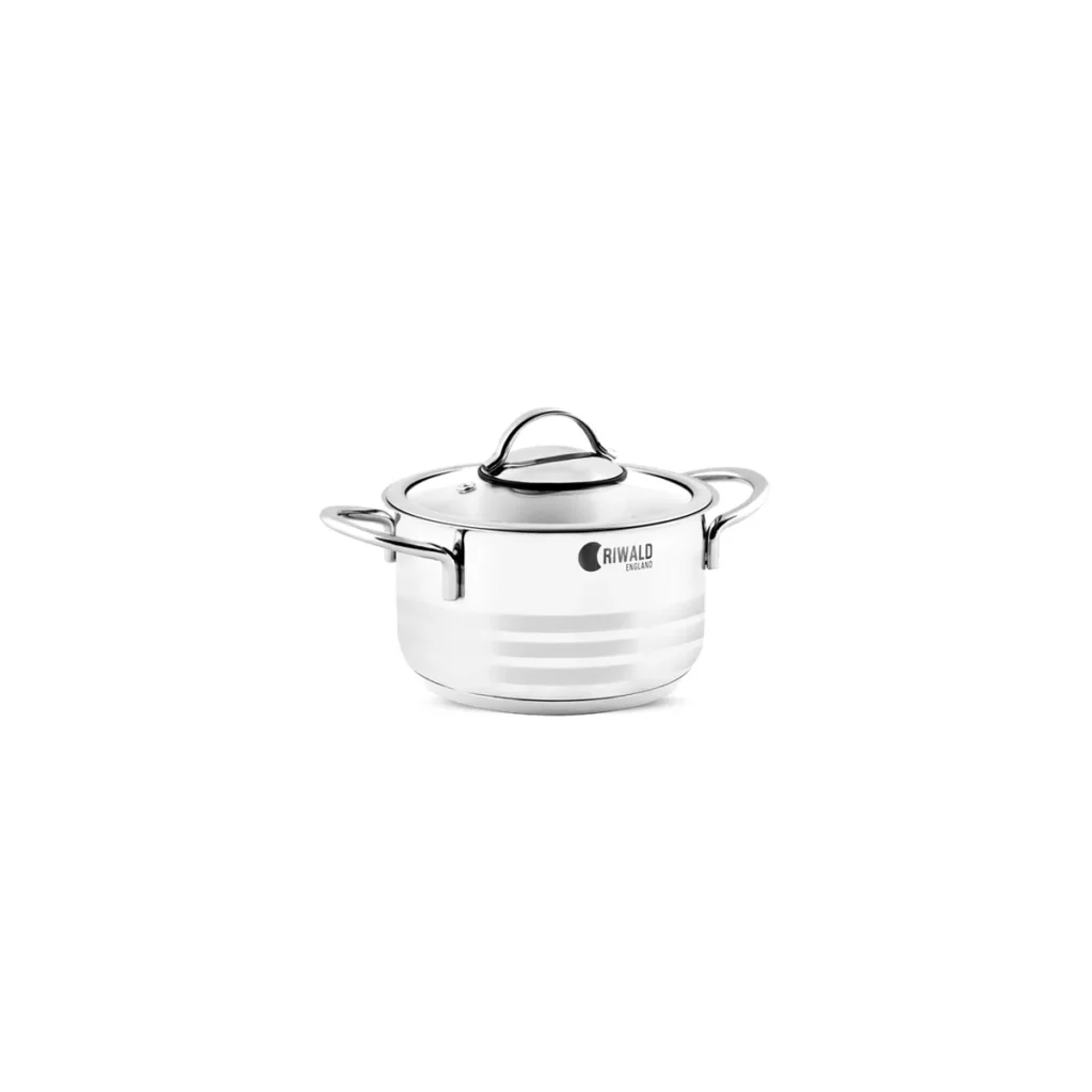 قابلمه 14*8 سانتی متر 1.25 لیتر استیل براق لیورپول ریوالد 6803214-1022 | رابیما