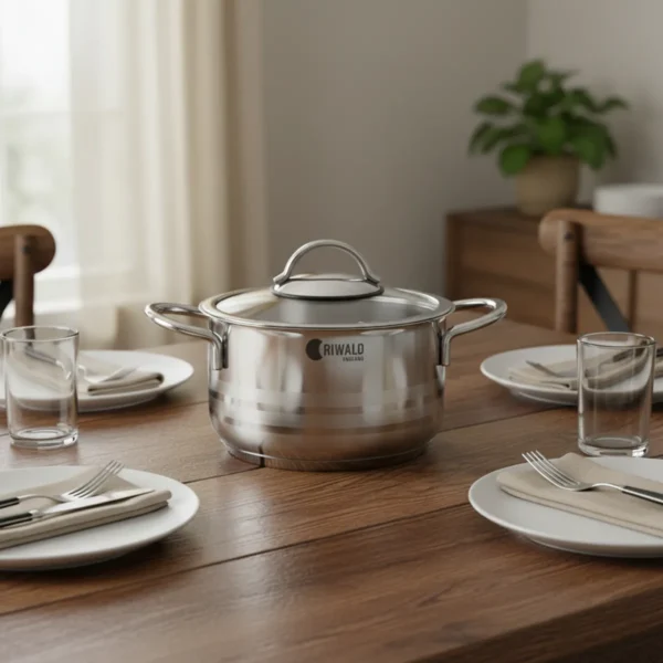 قابلمه 16*10 سانتی متر 1.75 لیتر استیل براق لیورپول ریوالد 6803216-1022 | رابیما
