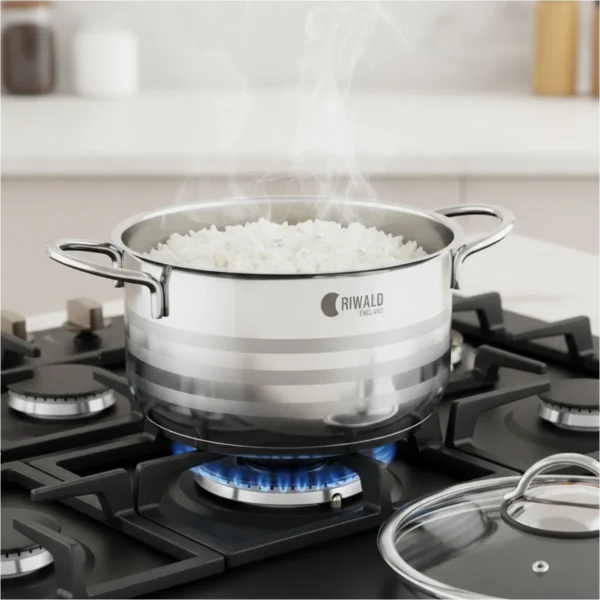 قابلمه 28*14 سانتی متر 7.5 لیتر استیل براق لیورپول ریوالد 6803228-1022 | رابیما