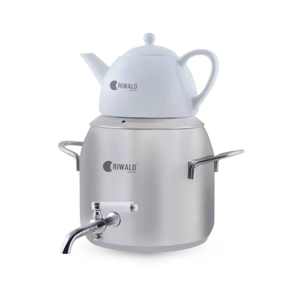 سماور روگازی 1.0 + 4.8 لیتر استیل مات لیورپول ریوالد 6818125-1020 | رابیما