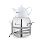 سماور روگازی 1.0 + 4.8 لیتر استیل براق لیورپول ریوالد 6818125-1022 | رابیما