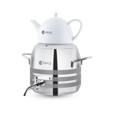 سماور روگازی 1.0 + 4.8 لیتر استیل براق لیورپول ریوالد 6818125-1022 | رابیما