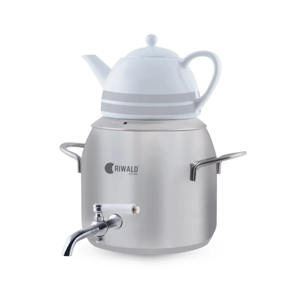 سماور روگازی 1.0 + 4.8 لیتر استیل مات لیورپول ریوالد 6818135-1020 | رابیما