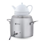 سماور روگازی 1.0 + 5.8 لیتر استیل مات لیورپول ریوالد 6818136-1020 | رابیما