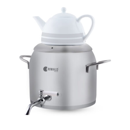 سماور روگازی 1.0 + 5.8 لیتر استیل مات لیورپول ریوالد 6818136-1020 | رابیما