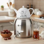 سماور روگازی 1.0 + 4.8 لیتر استیل مات لیورپول ریوالد 6818155-1020 | رابیما