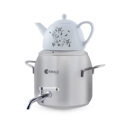 سماور روگازی 1.0 + 4.8 لیتر استیل مات لیورپول ریوالد 6818155-1020 | رابیما