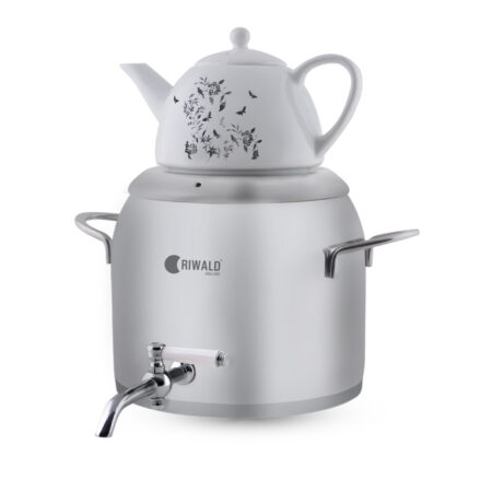 سماور روگازی 1.0 + 5.8 لیتر استیل مات لیورپول ریوالد 6818156-1020 | رابیما