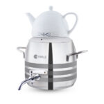 سماور روگازی 1.0 + 5.8 لیتر استیل براق لیورپول ریوالد 6818166-1022 | رابیما