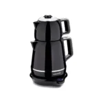 چای ساز اتوماتیک برقی 2000 وات 1.2 + 1.7 لیتر مشکی دمیکس کرکماز 332-04 | رابیما