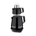 چای ساز اتوماتیک برقی 2000 وات 1.2 + 1.7 لیتر مشکی دمیکس کرکماز 332-04 | رابیما