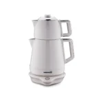 چای ساز اتوماتیک برقی 2000 وات 1.2 + 1.7 لیتر وانیلی دمیکس کرکماز 332-05 | رابیما