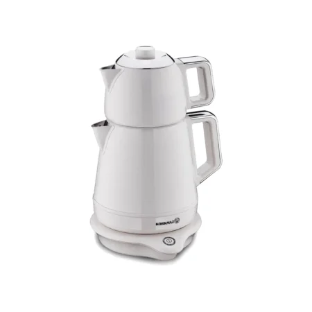 چای ساز اتوماتیک برقی 2000 وات 1.2 + 1.7 لیتر وانیلی دمیکس کرکماز 332-05 | رابیما