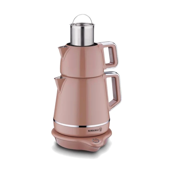 چای ساز اتوماتیک برقی 2000 وات 1.2 + 1.7 لیتر موکایی دمیکس کرکماز 332-06 | رابیما