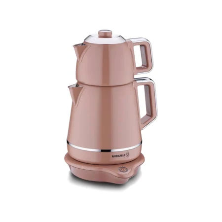 چای ساز اتوماتیک برقی 2000 وات 1.2 + 1.7 لیتر موکایی دمیکس کرکماز 332-06 | رابیما