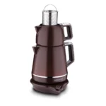 چای ساز اتوماتیک برقی 2000 وات 1.2 + 1.7 لیتر قهوه ای دمیکس کرکماز 332-07 | رابیما