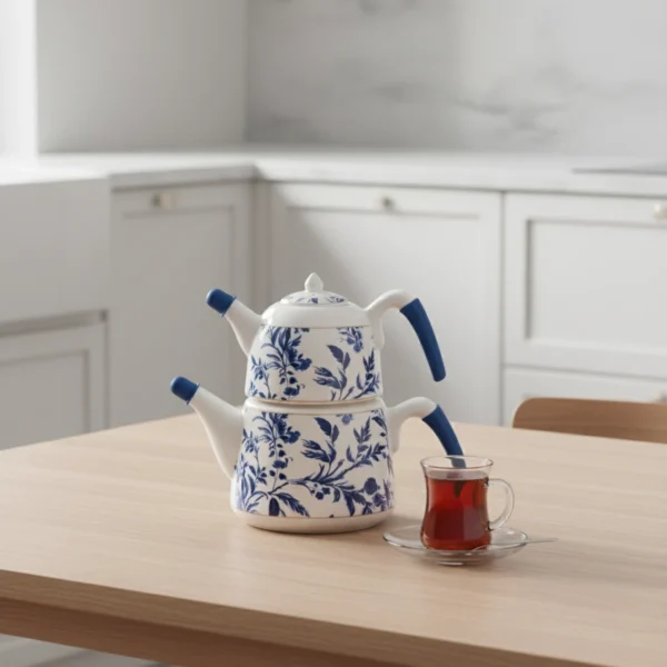 کتری و قوری 1.0 + 2.0 لیتر چینی بیرمینگام ریوالد 6724112-1134 | رابیما