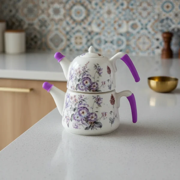 کتری و قوری 1.0 + 2.0 لیتر چینی بیرمینگام ریوالد 6724112-1135 | رابیما