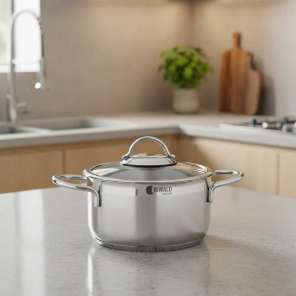 قابلمه 14*8 سانتی متر 1.25 لیتر استیل مات لیورپول ریوالد 6803214-1023 | رابیما