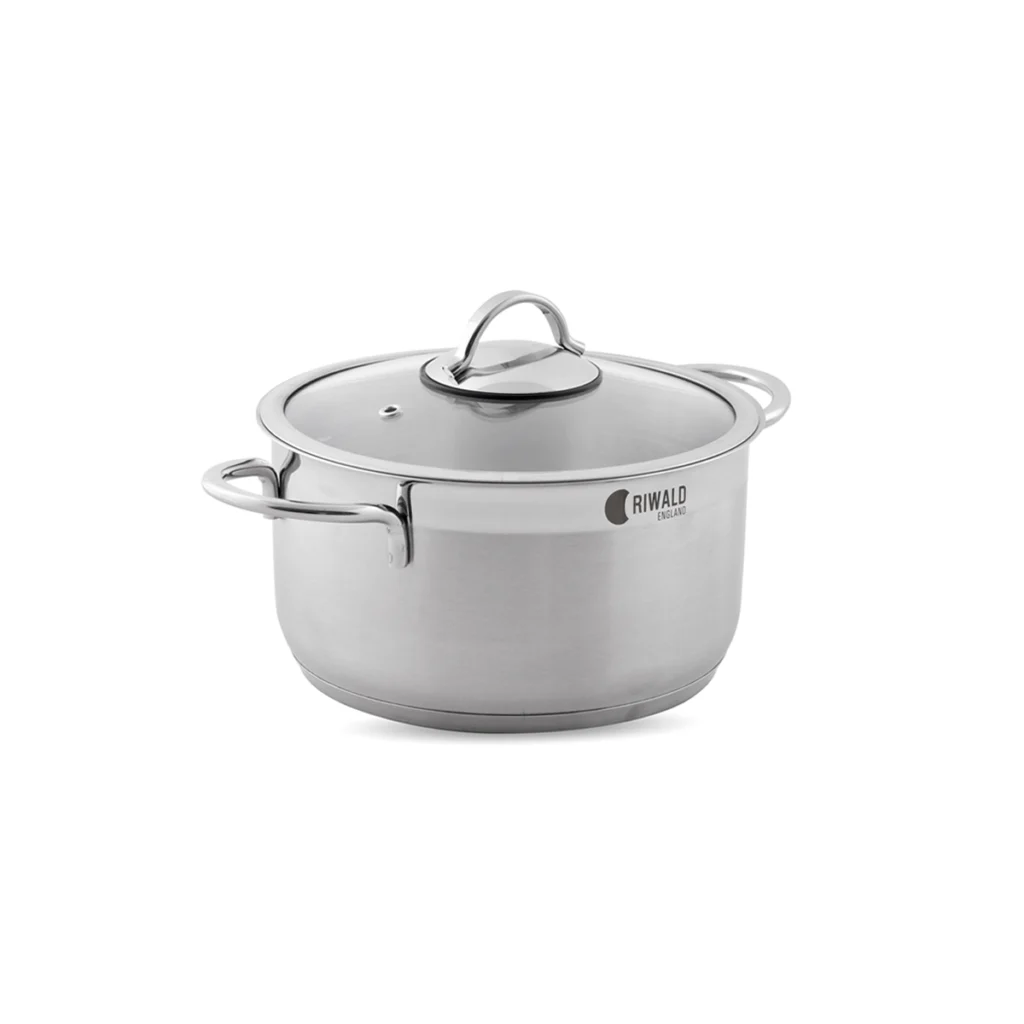 قابلمه 24*12.8 سانتی متر 5.25 لیتر استیل مات لیورپول ریوالد 6803224-1023 | رابیما
