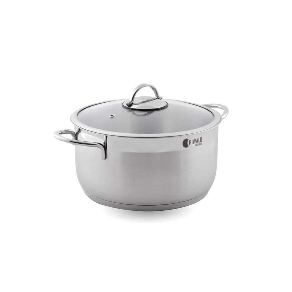قابلمه 28*14 سانتی متر 7.5 لیتر استیل مات لیورپول ریوالد 6803228-1023 | رابیما