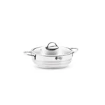 قابلمه کوتاه 24*7.8 سانتی متر 2.75 لیتر استیل براق لیورپول ریوالد 6804224-1022 | رابیما