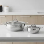 قابلمه کوتاه 28*8.5 سانتی متر 3.9 لیتر استیل براق لیورپول ریوالد 6804228-1022 | رابیما