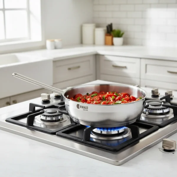 تابه 20*6.5 سانتی متر 1.95 لیتر استیل مات لیورپول ریوالد 6805020-1023 | رابیما