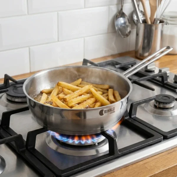 تابه 24*7.8 سانتی متر 2.75 لیتر استیل مات لیورپول ریوالد 6805024-1023 | رابیما