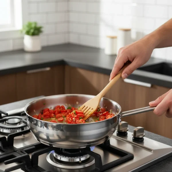 تابه 26*8.2 سانتی متر 3.25 لیتر استیل براق لیورپول ریوالد 6805026-1022 | رابیما