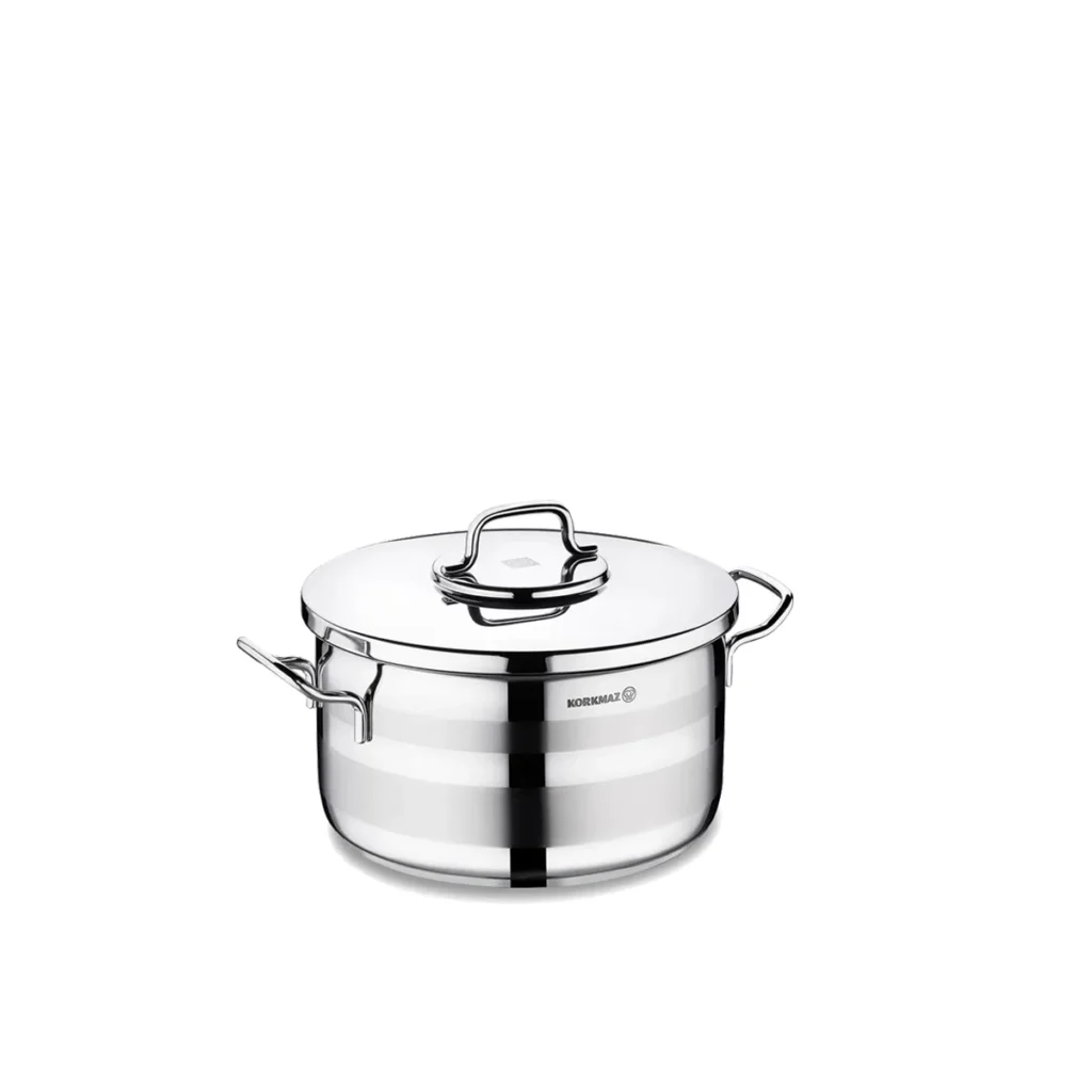 قابلمه 18*10.5 سانتی متر 2.6 لیتر استیل براق آسترا 2 کرکماز 2022 | رابیما