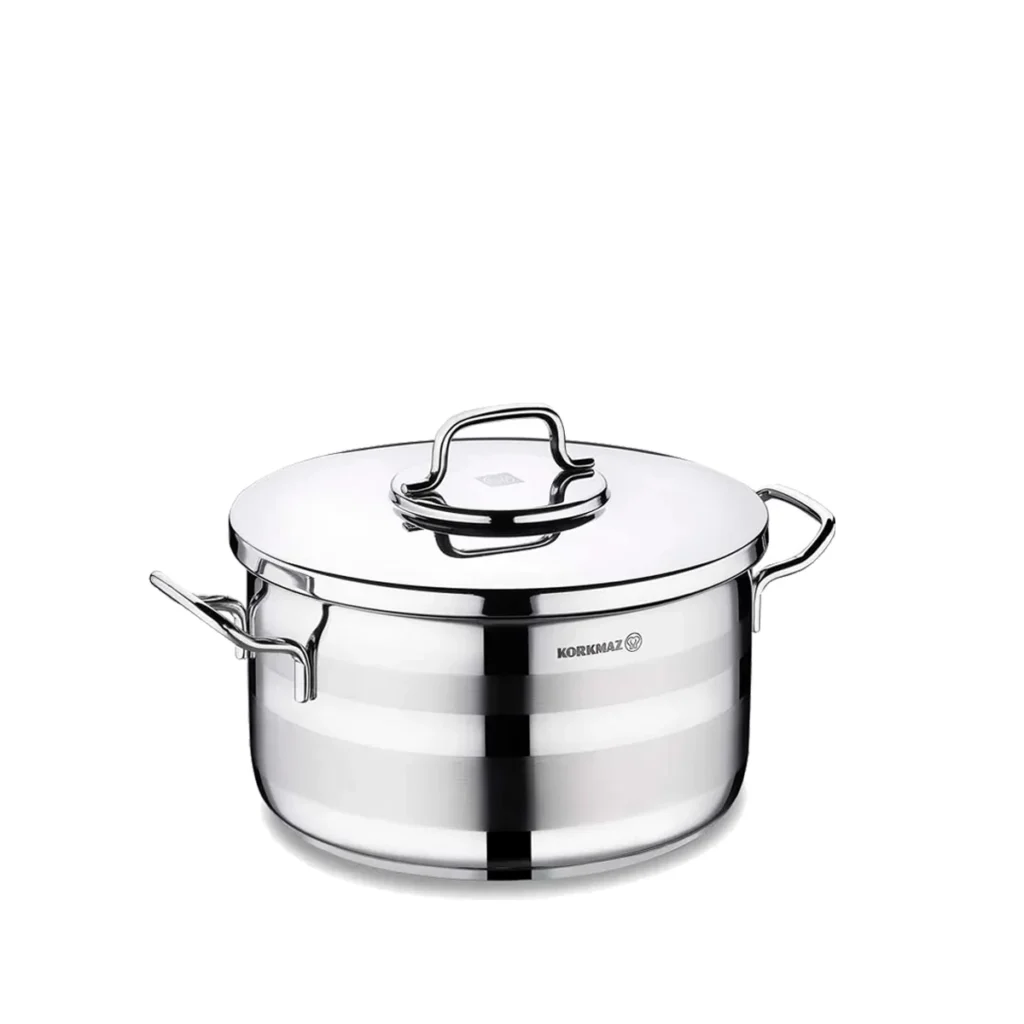 قابلمه 26*14 سانتی متر 7.25 لیتر استیل براق آسترا 2 کرکماز 2026 | رابیما